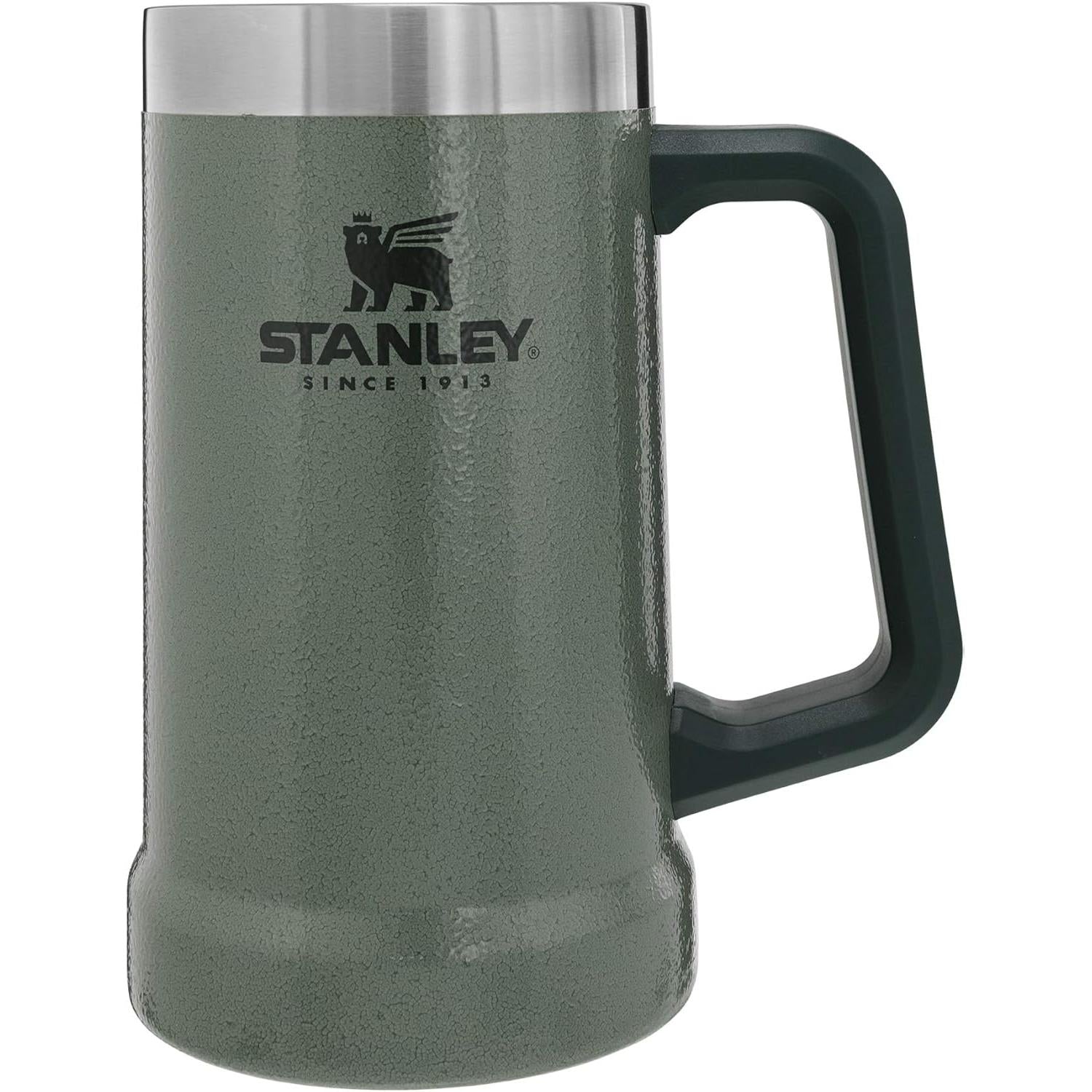 Stay-Chill Beer Stein 24 Oz | Heavy Duty Big Grip Handle | Beer Tumbler Drink Cup, Holds 2 Cans | Insulated Stainless Steel Party Mug | Bpa-Free | Matte Black